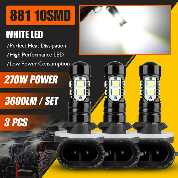 LED Headlight Bulbs Lamps 6000K 270W Super White Color For Polaris Sportsman ACE 